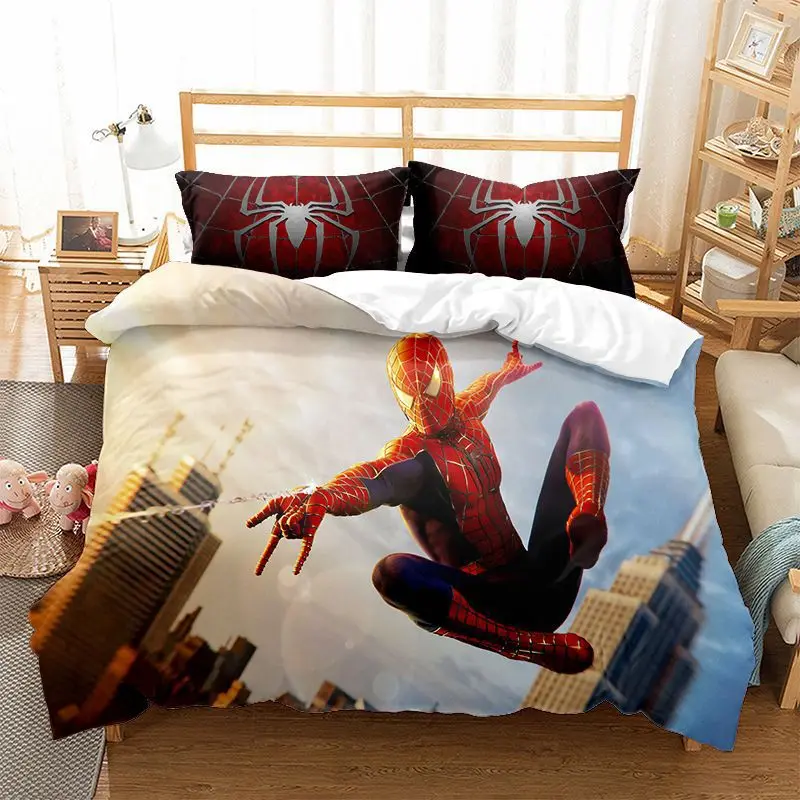 Marvel Spiderman Duvet Cover Sets Quilt Cover Digital Printing