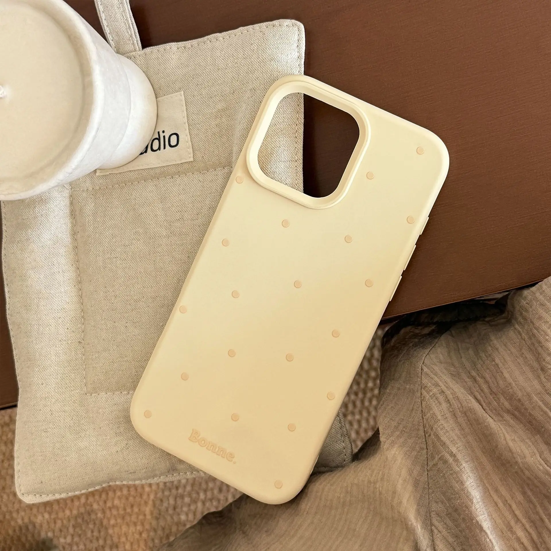 Korean Polka Dot Soft Shockproof Candy Color Phone Case Cover