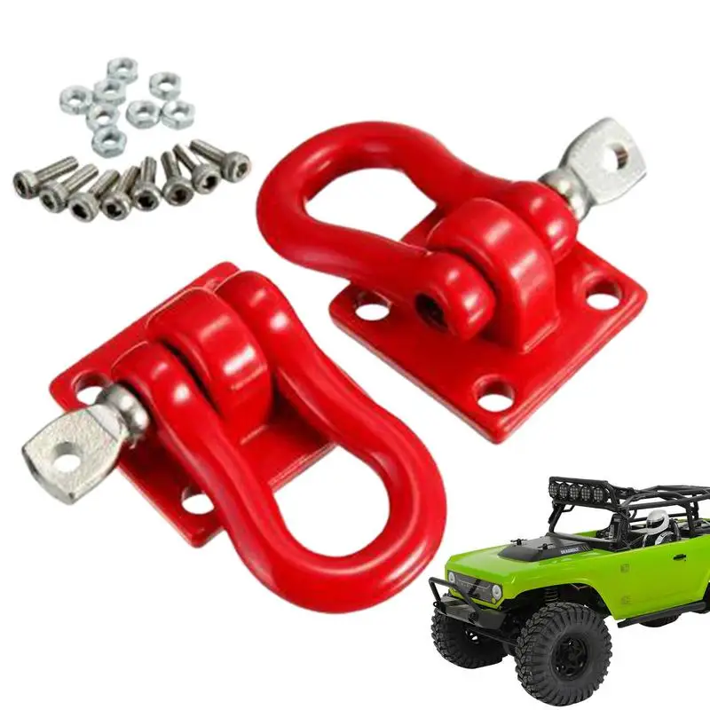 

RC Trailer Buckle Hook Portable Trailer Buckle Complete Set With Stury Alloy Remote Vehicle Parts For Sandy Beach Muddy Ground