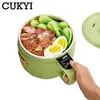 Portable Intelligent Rice cooker Electric skillet Noodles boiling cup hotpot soup stewer Ceramic liner for Dormitory Travel EUUS 4