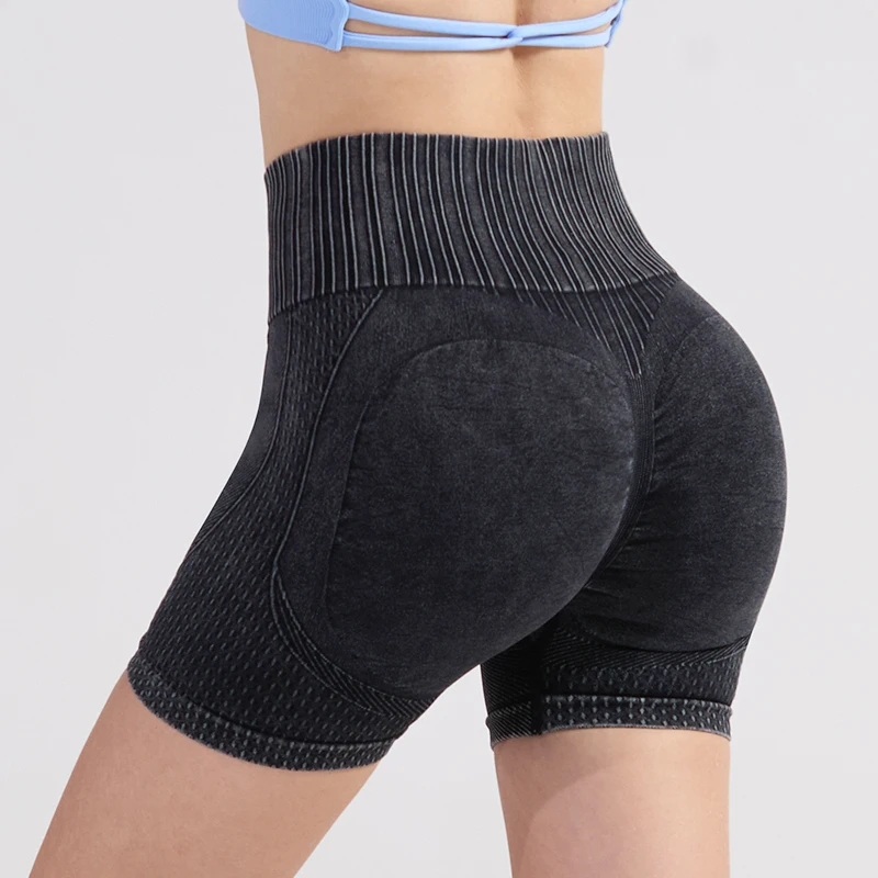 Yoga Shorts for Women Quick-dry Washed, Large Size Peachy Butt Yoga Pants Gym Yoga Underwear Women Tights Women Gym Shorts
