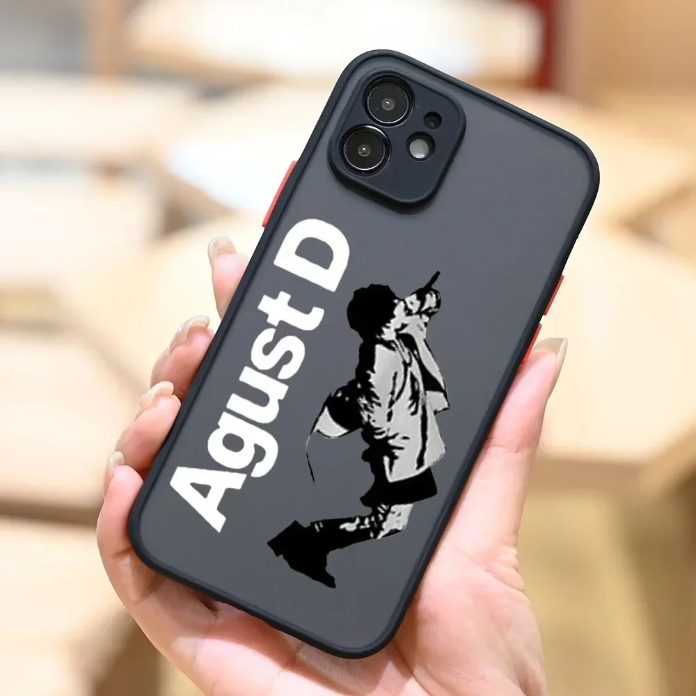 Agust D Suga Kpop Phone Case for iPhone 16 14 15 13 11 12 Pro Max