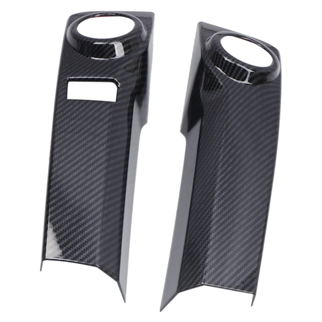

2pcs/Set Center Control Dashboard Air Conditioner Panel Cover Trim LHD Fit For Toyota 4runner 2010-2023 Carbon Fiber Style ABS