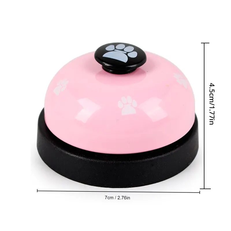 Pet Toys 1pc Pet Toy Training Dinner Small Bell Footprint Dog Toys Teddy Puppy Pet Call Puppy Accessories Toys
