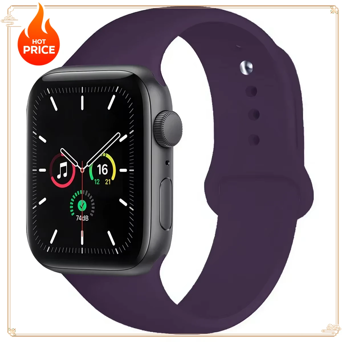 Premium Silicone Strap for Smartwatch - Versatile and Durable Design