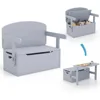 Comfort Corner, Kids Table and Chair Set,Convertible Toy Storage Bench with Built-in Handle for Kindergarten,Preschool,Kids Room 1