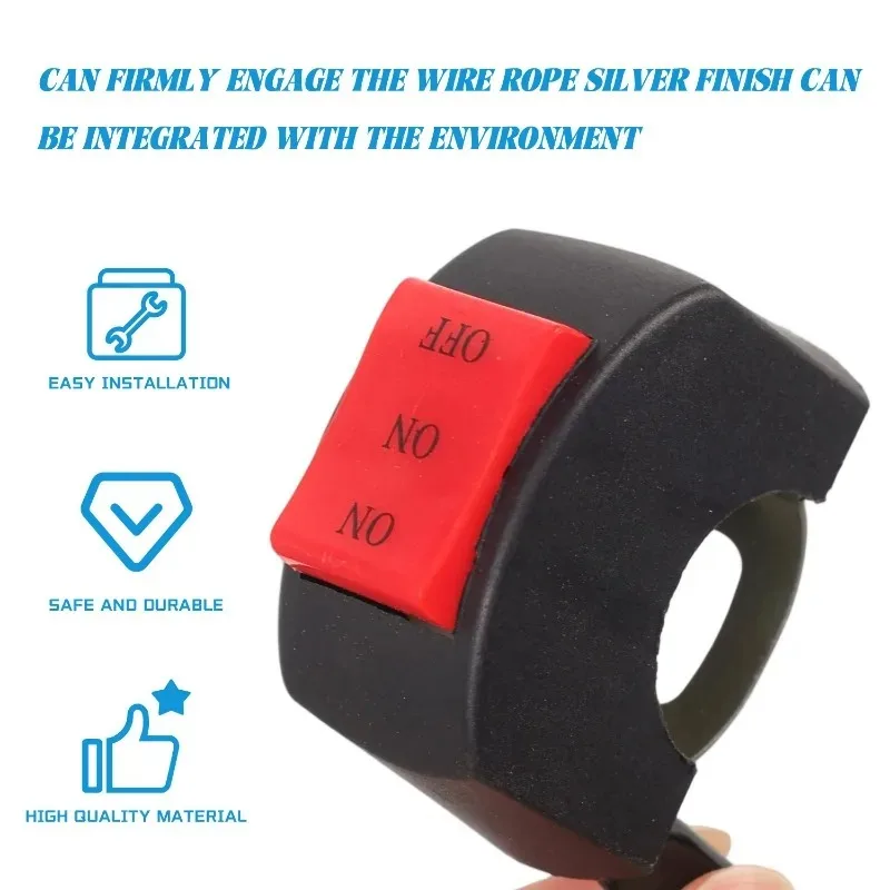 Universal 3 Position ON-ON-OFF Motorcycle Handlebar Switch Kit Headlight Toggle Switch Motorcycle Seat Modification Replacement