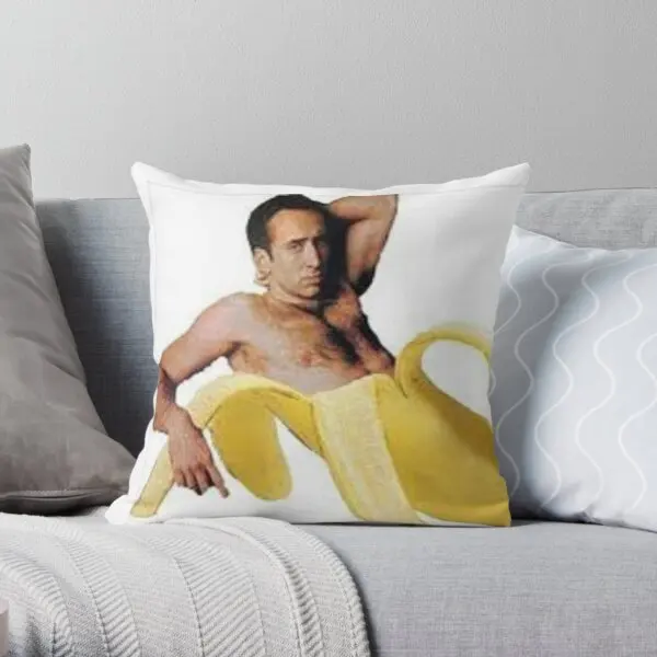 Nicolas Cage Printing Throw Pillow Cover Comfort Square Anime Bedroom Car Decor Decorative Bed Waist Pillows not include | Дом и сад