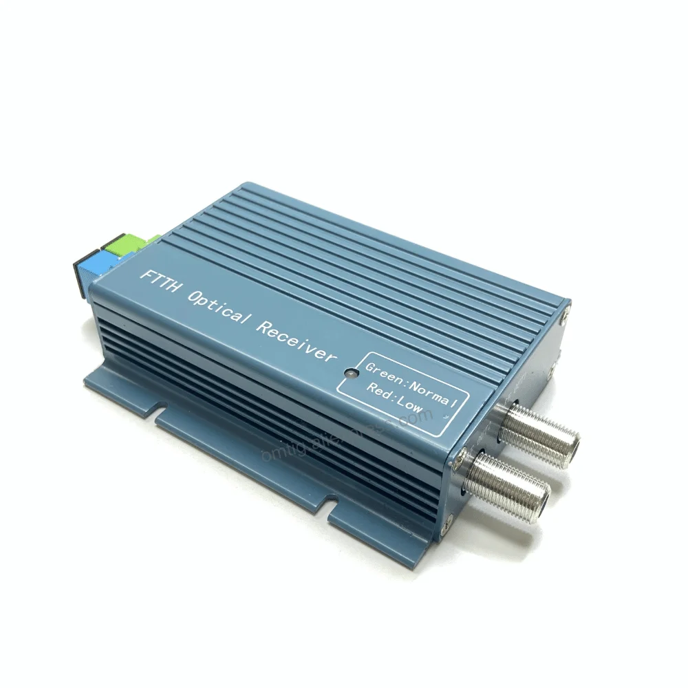 OMTiG FTTH CATV Optical Receiver High Level Fiber WDM Converter SC APC/UPC Duplex Connector Mini Mode with 2 Output RF Inch