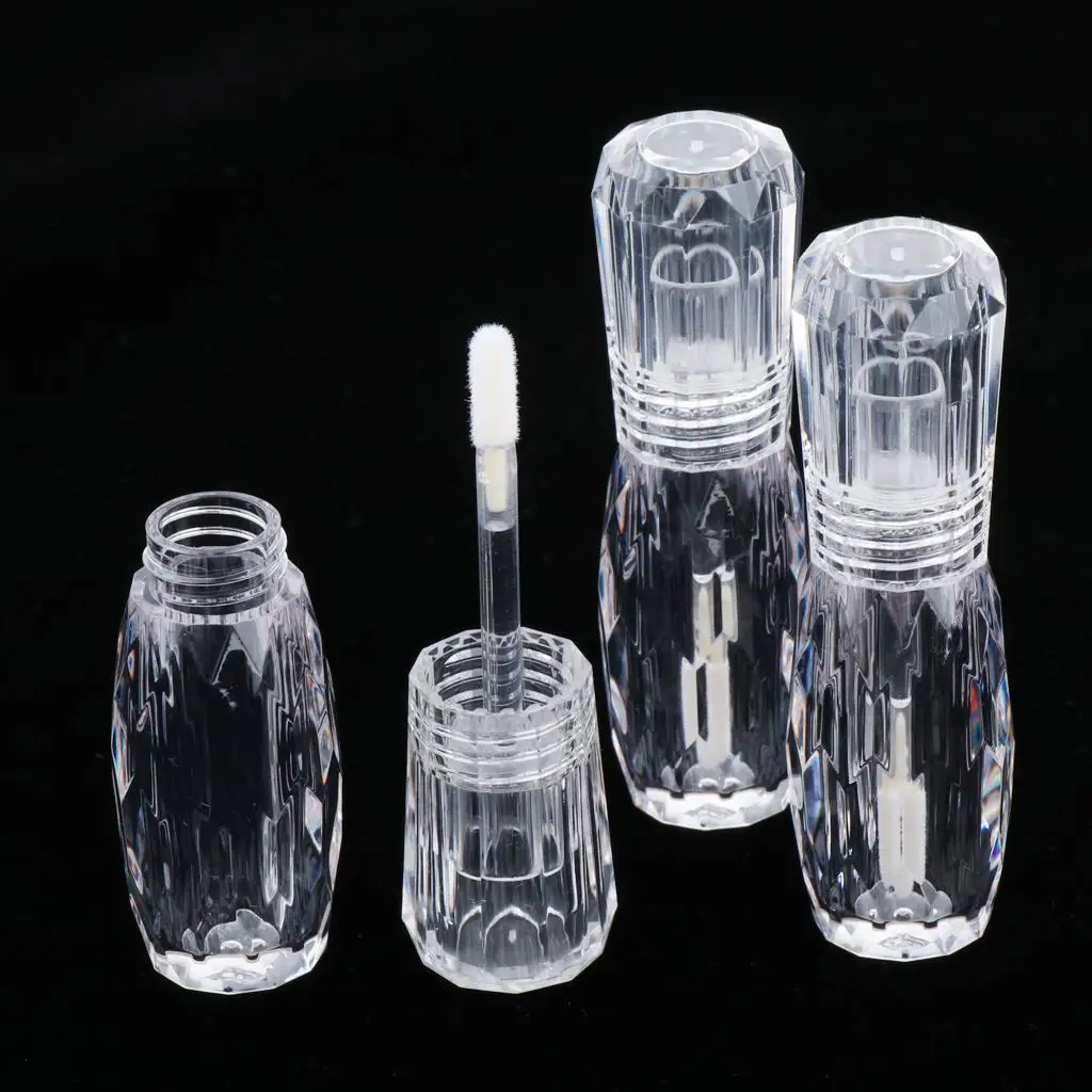 여행용 리퀴드 아이섀도우 립 글로스 용기, 빈 립스틱 튜브, 3ml, 3 개