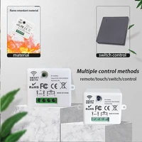86 Wireless Smart RF 433Mhz 100-220V Wall Panel with Remote Control Mini Relay Receiver Home Led Light Lamp Switch - Image 2