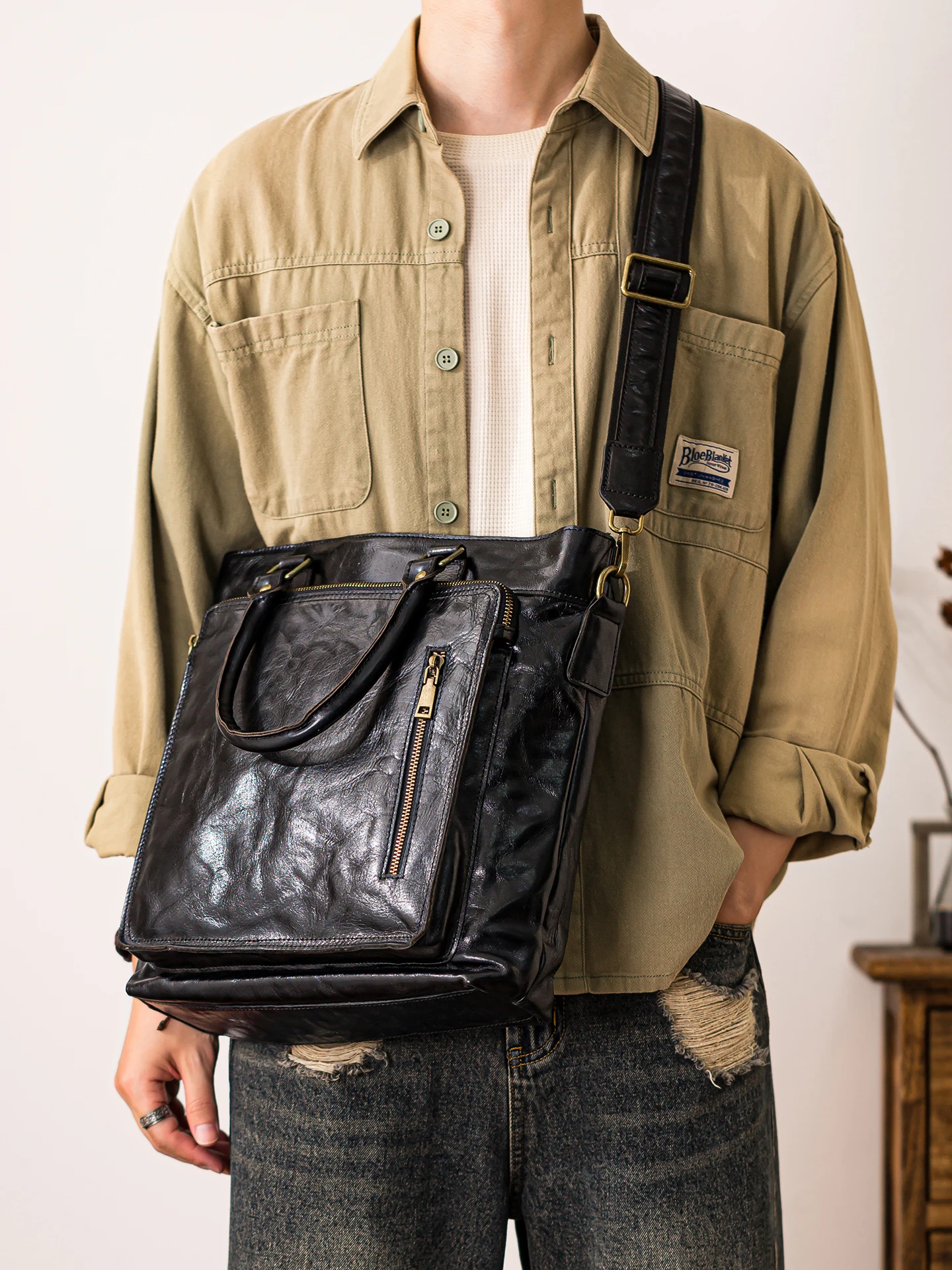 Organizercasualhandmadegenuineleathermen