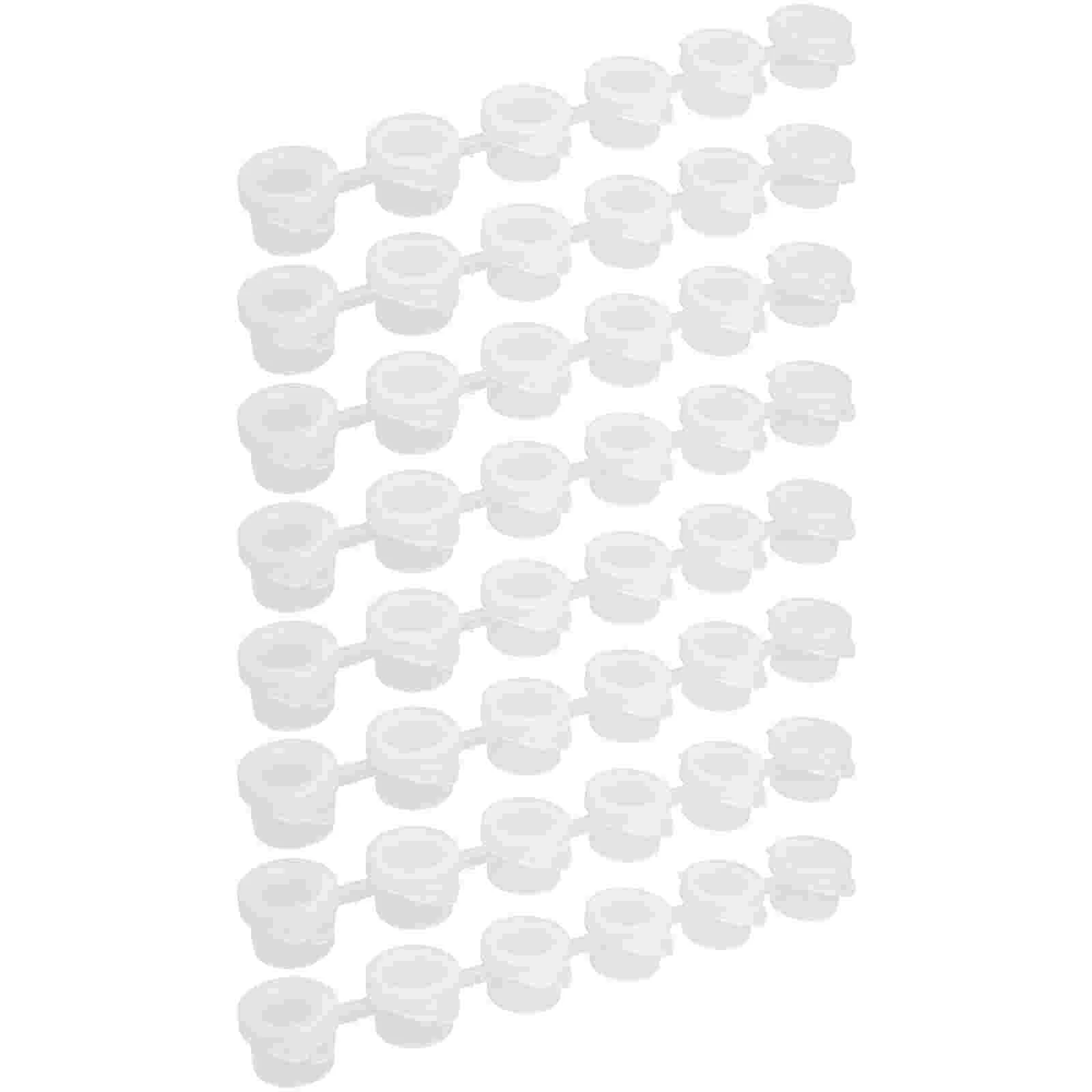 

40pcs Paint Pot Pod Strips PE Pigments Storage Containers for School Camp