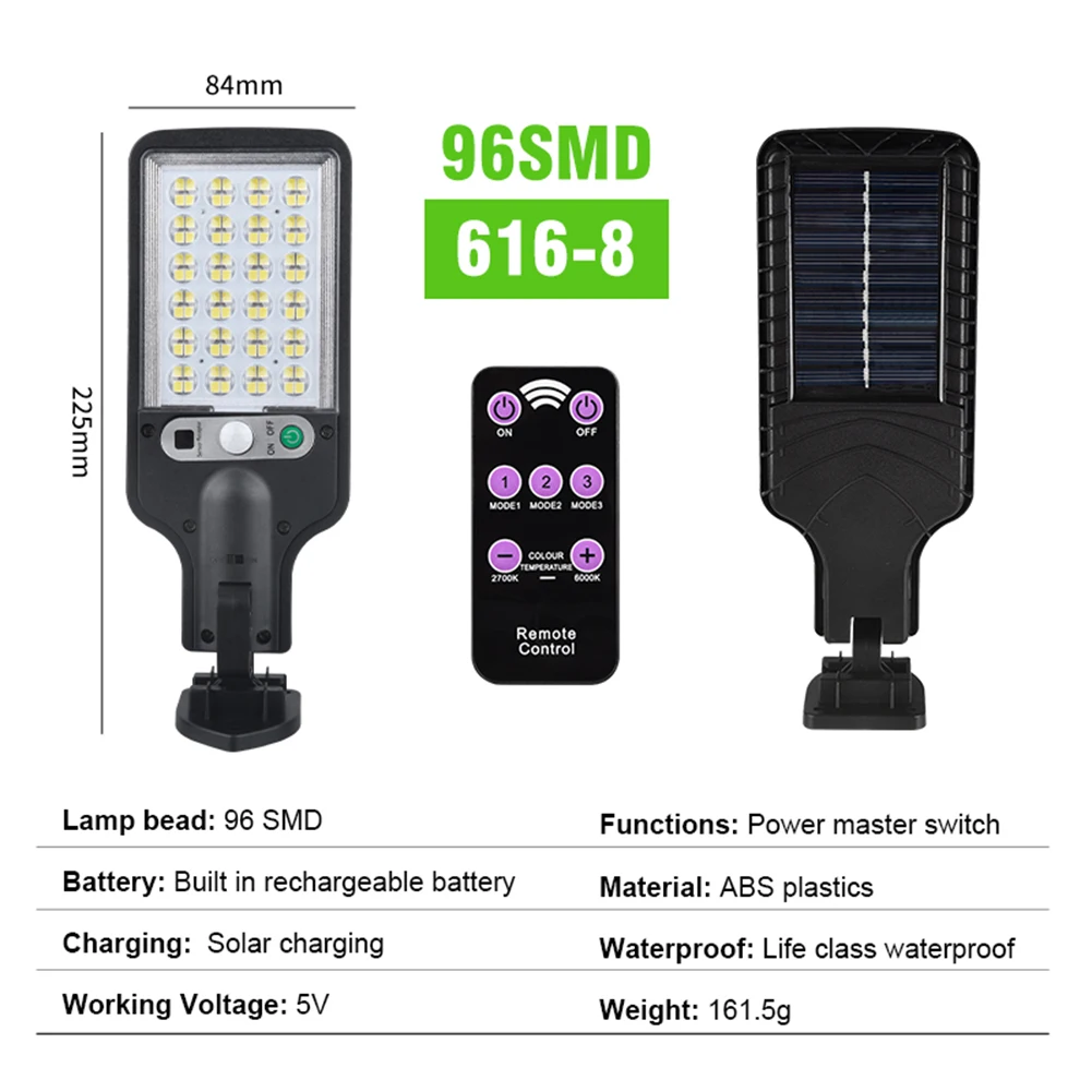 LED 태양광 속이 빈 프로젝션 램프 원격 제어로 자동 발광 정원 장식 램프 2.5W/5V 가정 정원용 에너지 절약