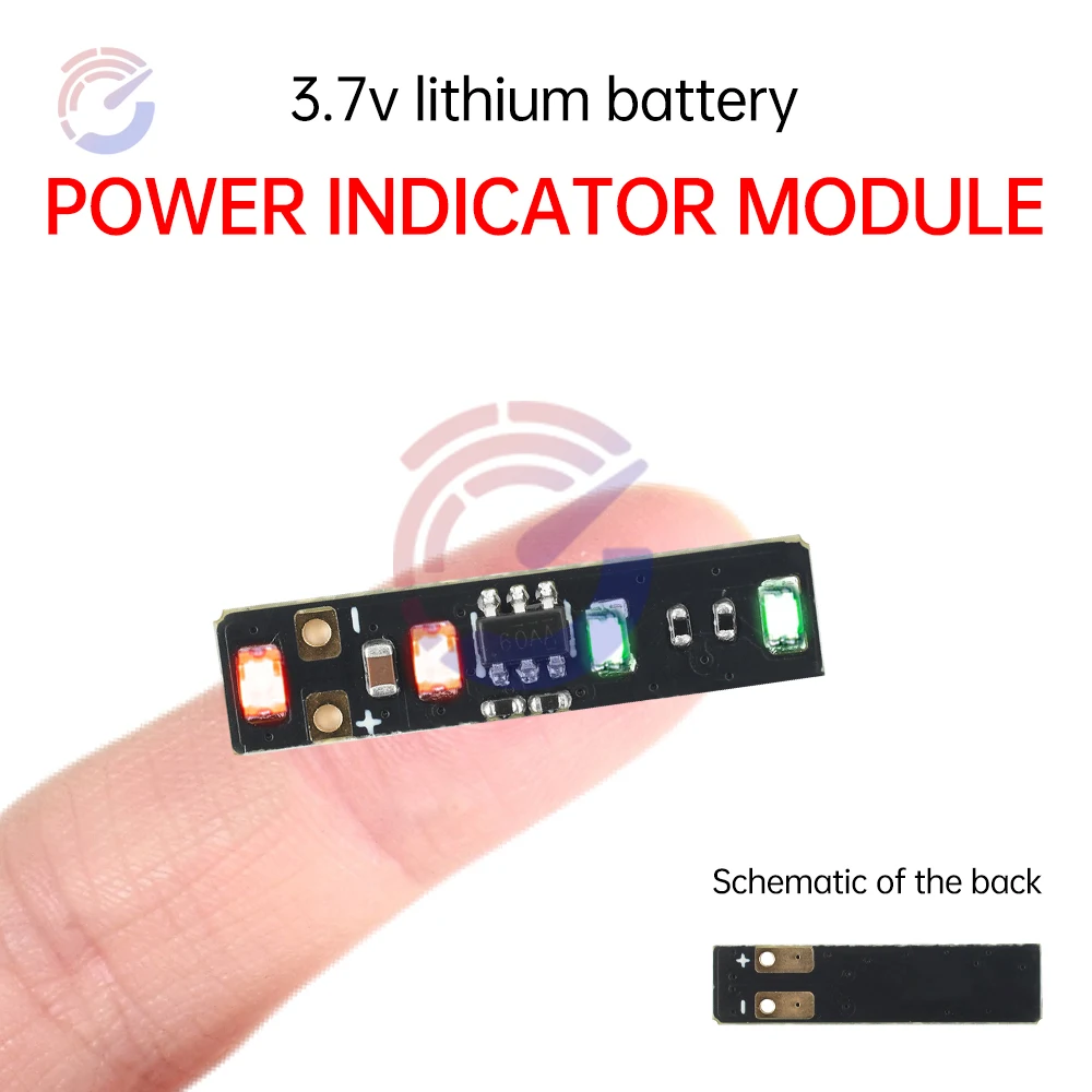 5PCS LED Battery Power Indicator DC 3.7-4.2V 1S Battery Capacity Power Display Module Lithium Charging Tester Board