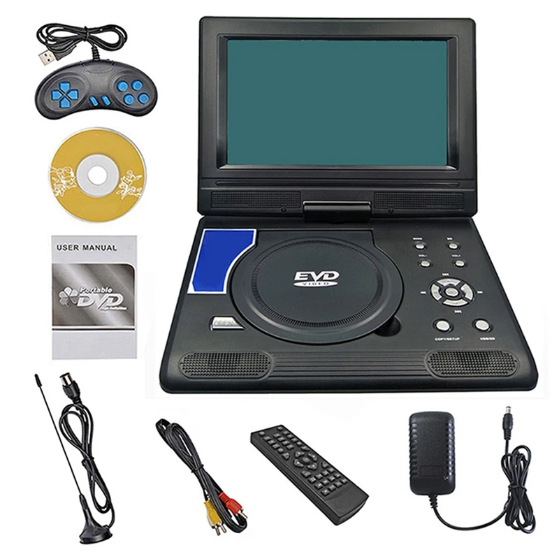 Lecteur DVD portable 8J HD 22 - Lecteur DVD portable EVD TV pour enfants,  rose, Friendly321 : : Électronique