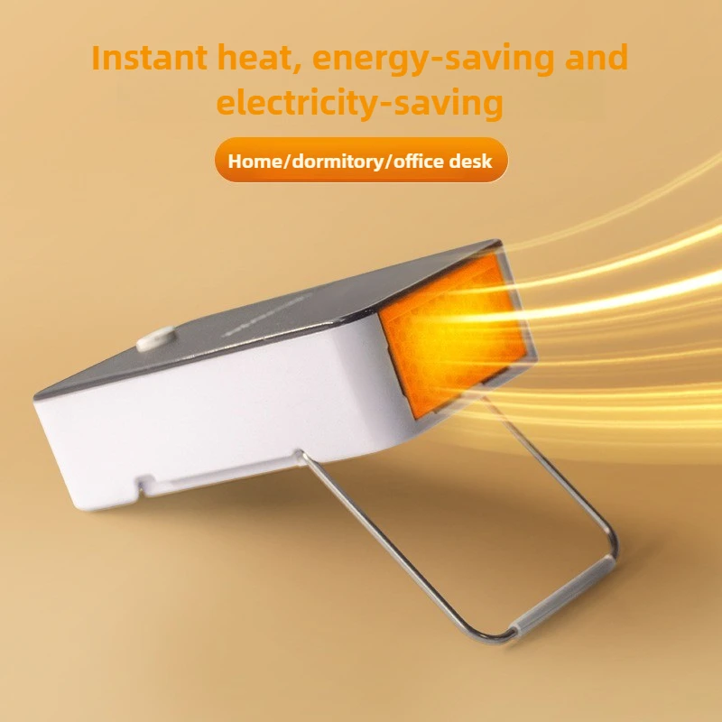 เครื่องทำความร้อนขนาดเล็ก 130 วัตต์ สำหรับใช้ในบ้าน ระบบทำความร้อนเร็วแบบพกพา เหมาะสำหรับสำนักงาน โต๊ะทำงาน หอพัก ประหยัดพลังงาน 1