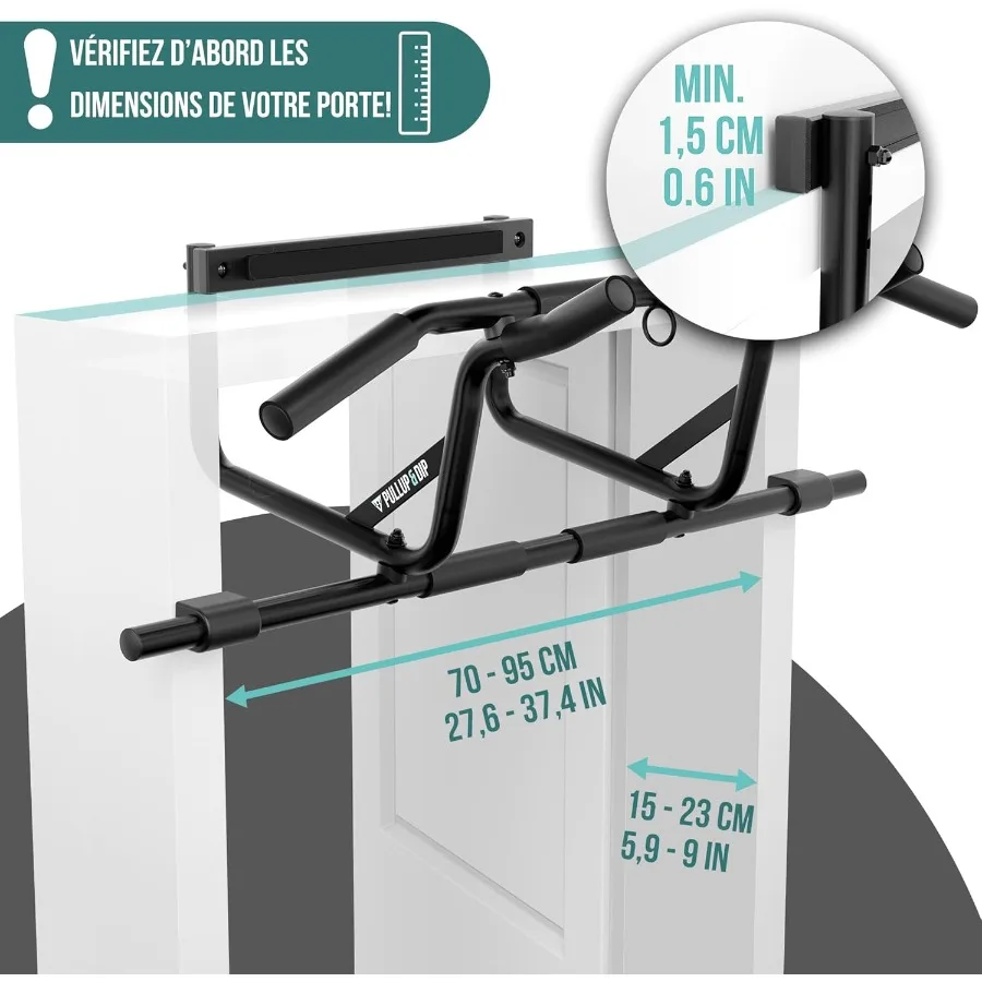 PULLUP and DIP Pullup bar for door frames for hanging without screws and no slipping professional door bar pullup with padd