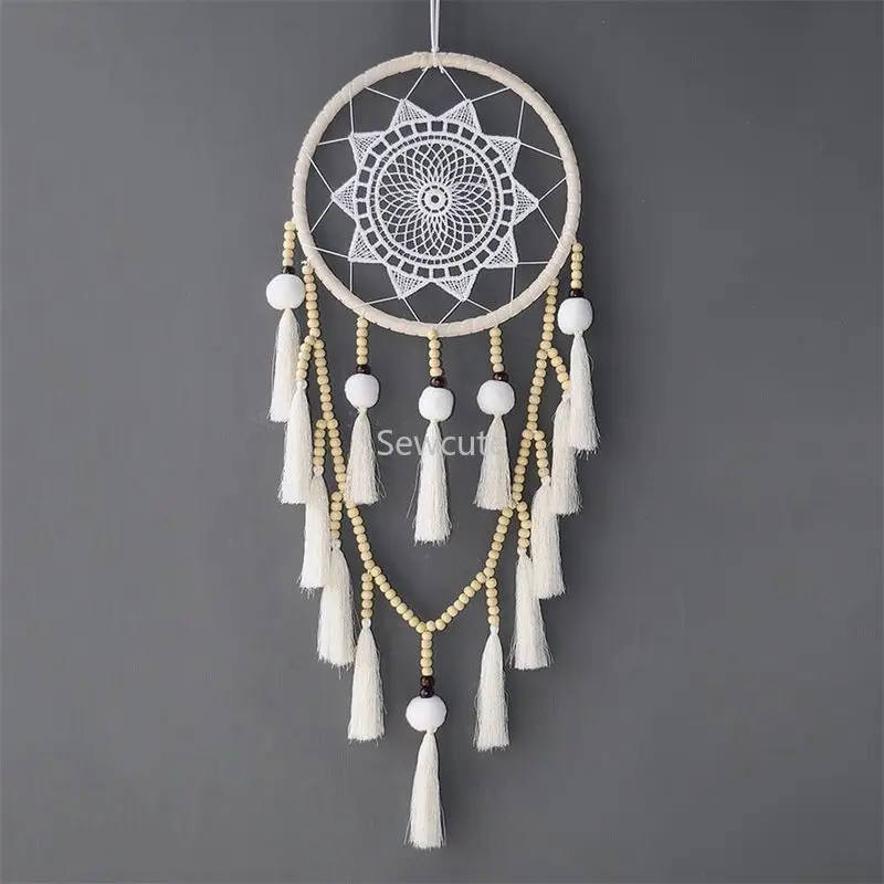 Anel apanhador de sonhos para artesanato, anel apanhador de sonhos de metal para macrame, argola de vento para casamento, decoração pendente, acessório de 35-190mm com 10 peças