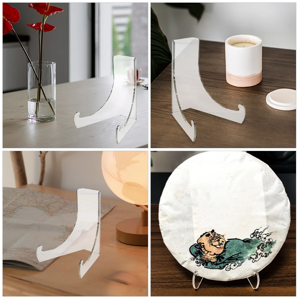 

2pcs Card Display Racks Acrylic Display Holder Photo Display Bracket Show Rack Phone Holders