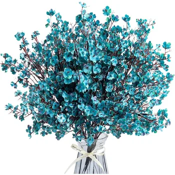 Babys Breath Artificial Flowers 8 Bundles Real Toh UV Resistant Fake Flowers Silk Faux Flowers for Vase Home Office Wedding DIY