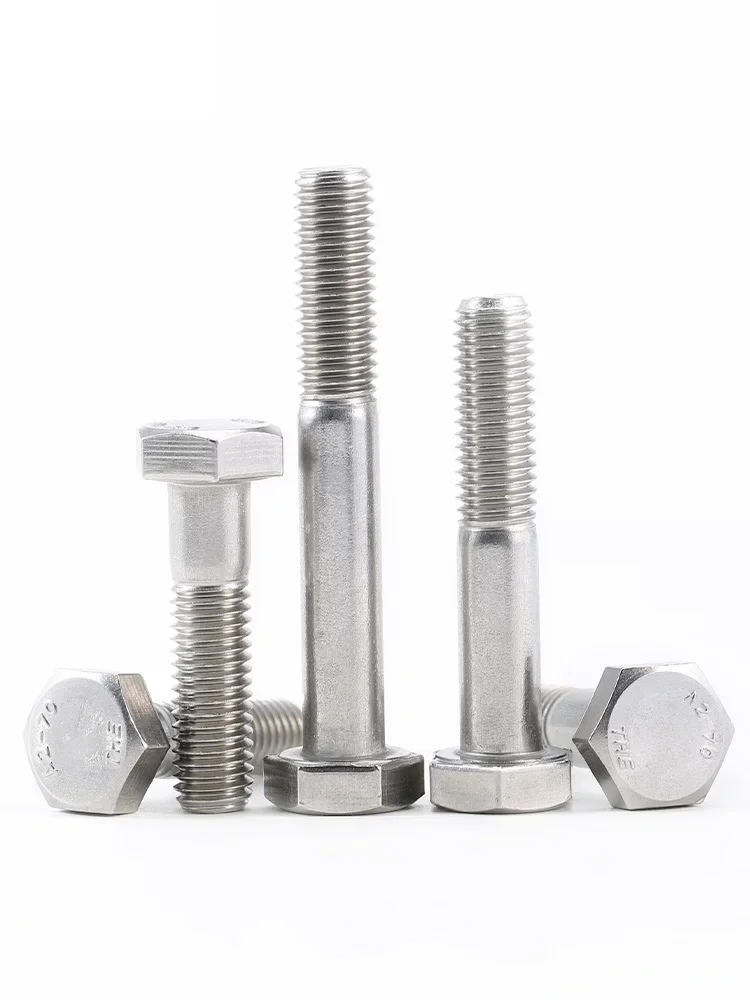 M6 M8 M10 M12 Partial Thread Half Tooth External Hex Head Screws 304 A2 Stainless Steel Half Thread Hexagon Bolts DIN931 stainless steel screw,stainless steel screws,hexagon head screw