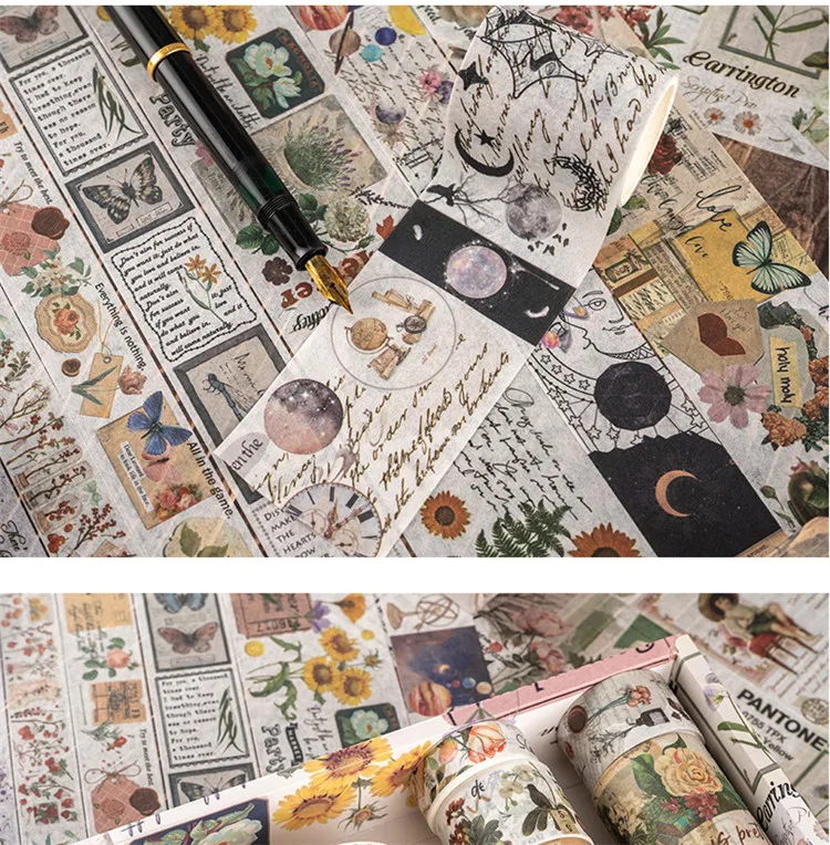 Vintage Japonês Fitas Washi, Scrapbooking Adesivos, Decoração