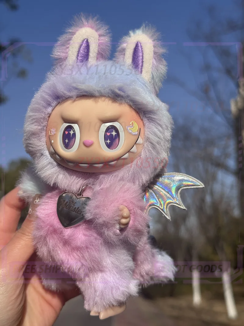 Labubu Vinyl Doll Genuine Baby Pink Purple Spring Dream