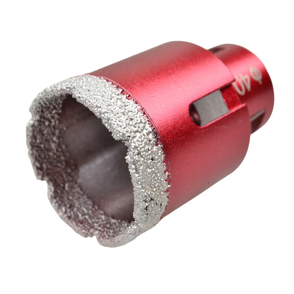 

1pc 6-68mm Vacuum Thread Brazed Hole Opener Drilling Core Bits Red Angle Grinder For Diamond Ceramic Tile Granite Marble