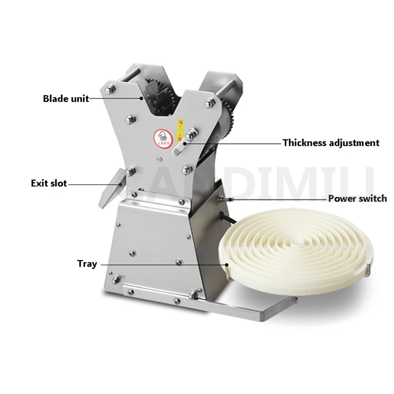 Small Flour Slice Machine Electric Noodle Automatic Pasta Machine Stainless Steel Noodle Making