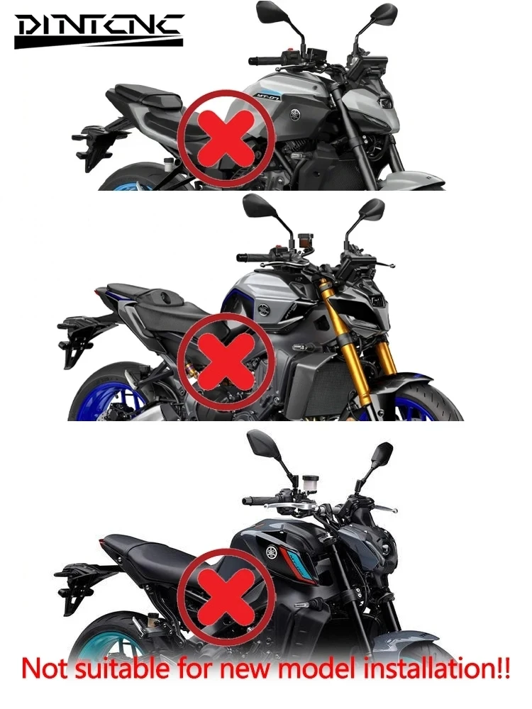 야마하 MT07 MT09 MT10 SP FZ1 FZ6 XJ6 XSR 700 TDM 900 T-MAX 530용 핸들바 엔드 미러, 회전 가능 눈부심 방지 백미러