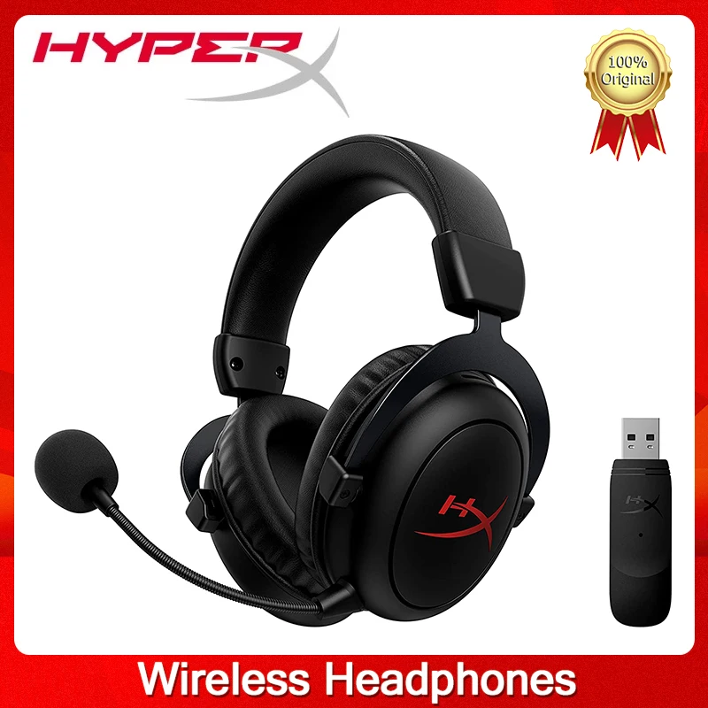 

Original HyperX Cloud Core head mounted Wireless Gaming Headset DTS sound effect Noise Microphone for PS4 PS5 PC Switch
