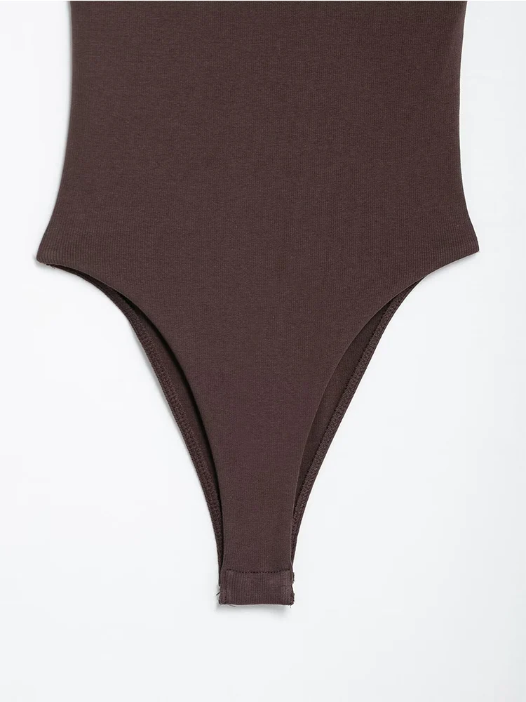 TFMLN Women Solid Bodysuit Sexy Backless Fashion Slim Women Top Chic V Neck Sling Body Suits Summer Female  High Street Outwear