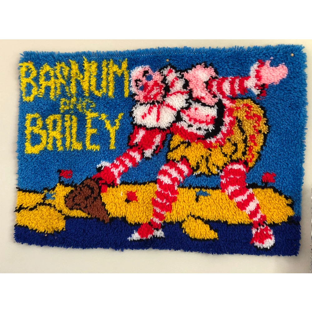 

Carpet embroidery with printed pattern Latch hook rug kits for adults Canvas for embroidery Tapestry Hook mat Home decoration