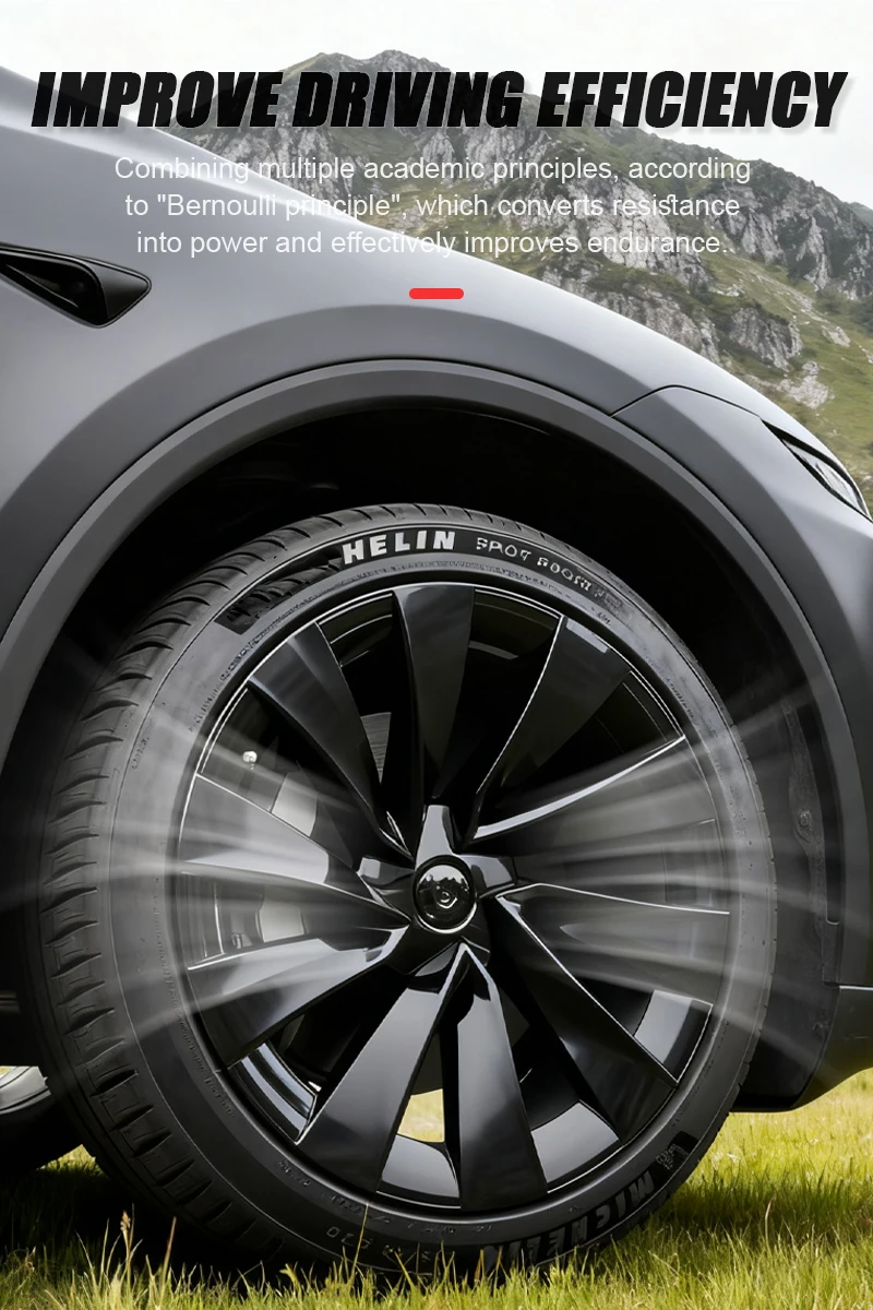 4PCS Wheel Cover 20 Inch for Tesla Model Y Juniper 2025 2026 HubCap Performance Replacement Helix 2.0 Full Rim Car Accessories