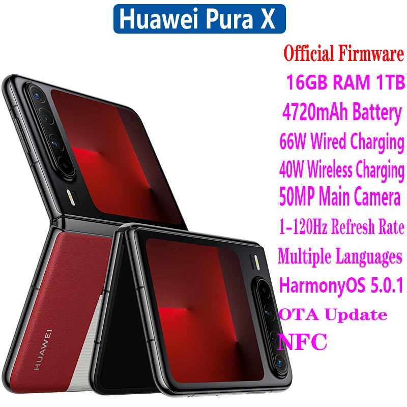 HUAWEI Pura X ホワイト 12GB+512B 折りたたみ China Huawei Pura X Foldable Phone With HarmonyOS: Review, Price