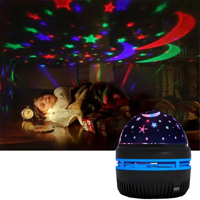 Stern Projektor Lampe USB angetrieben bunte rotierende magische Ball Licht  Auto Atmosphäre Lampe Ktv Bar Disco