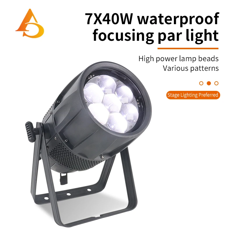 

DMX 7X40W RGBW 4in1 ZOOM IP65 Waterproof Stage Lights DMX512 LED Par Light DJ LED Par Can LED Wall Washer Effect Lighting