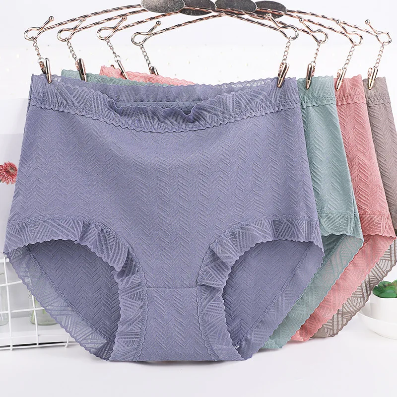 

High waist underwear women cotton ropa mujer sexy lingerie plus size lenceria sensual mujer lace panties briefs bragas y tangas