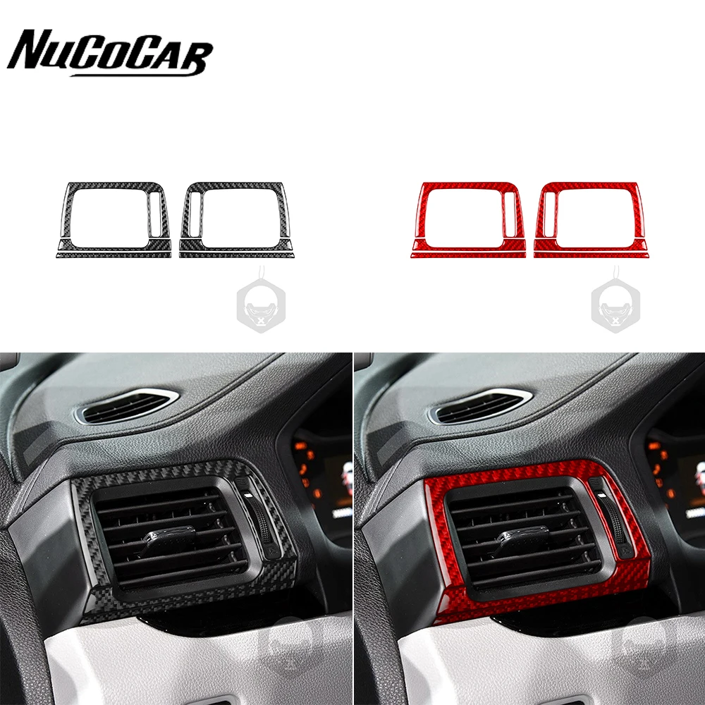 

For Honda Ridgeline 2017-2020 Carbon Fiber Dashboard Both Side Air Vent Panel Decorative Cover Car Interior Decoration Sticker