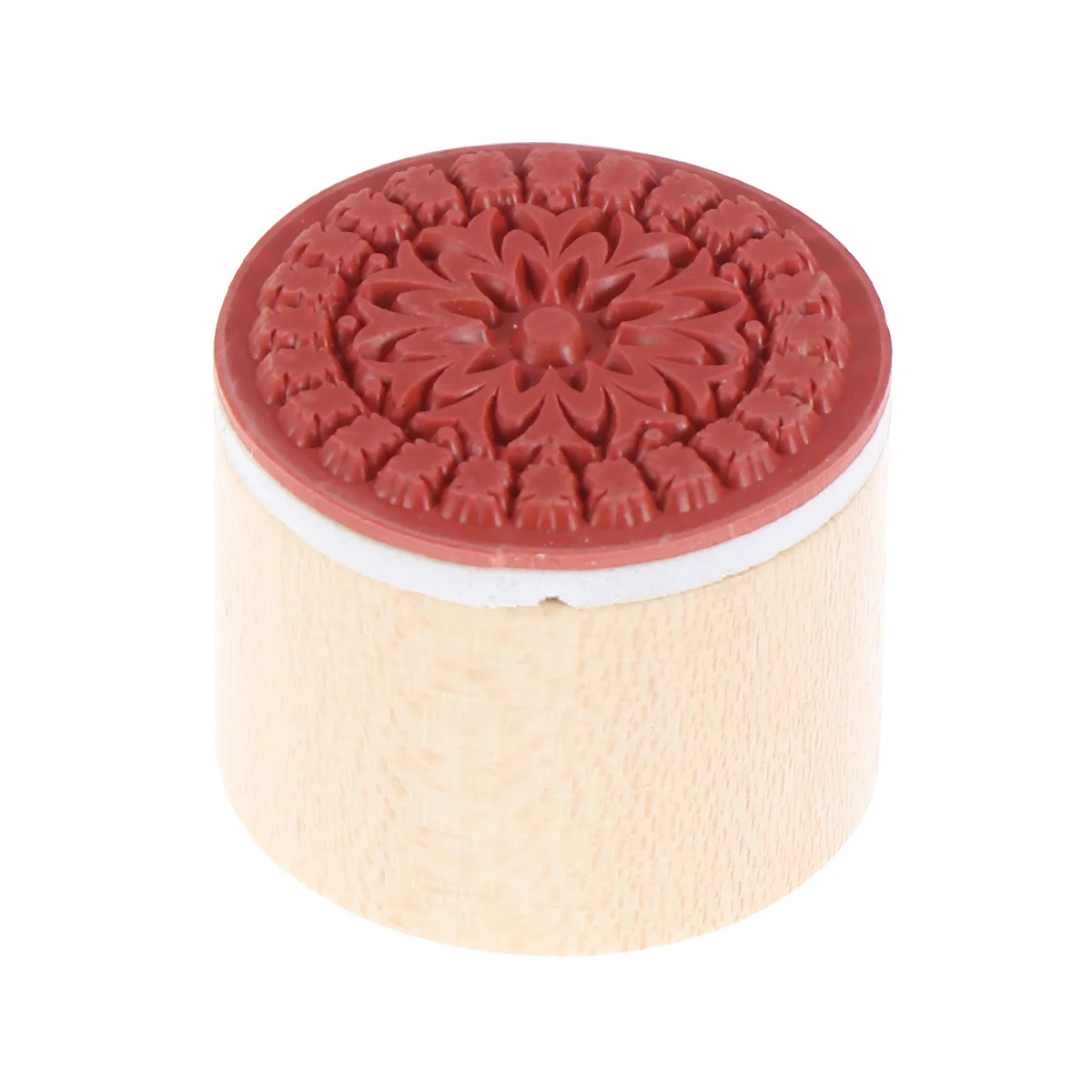 

Postage Stamps Circle Stamp Pad Lace Seals Flower Square Shape Wood
