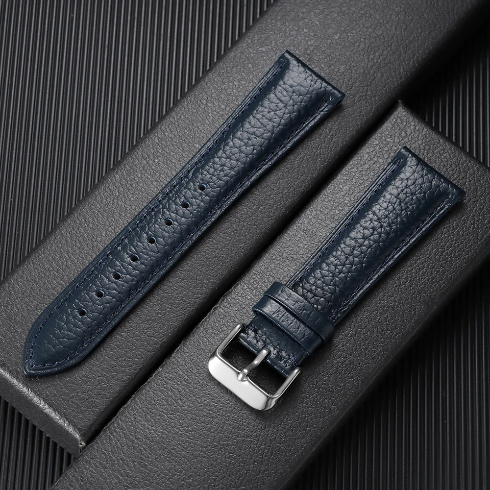Premium Brown Leather Watch Band - Universal Business Strap