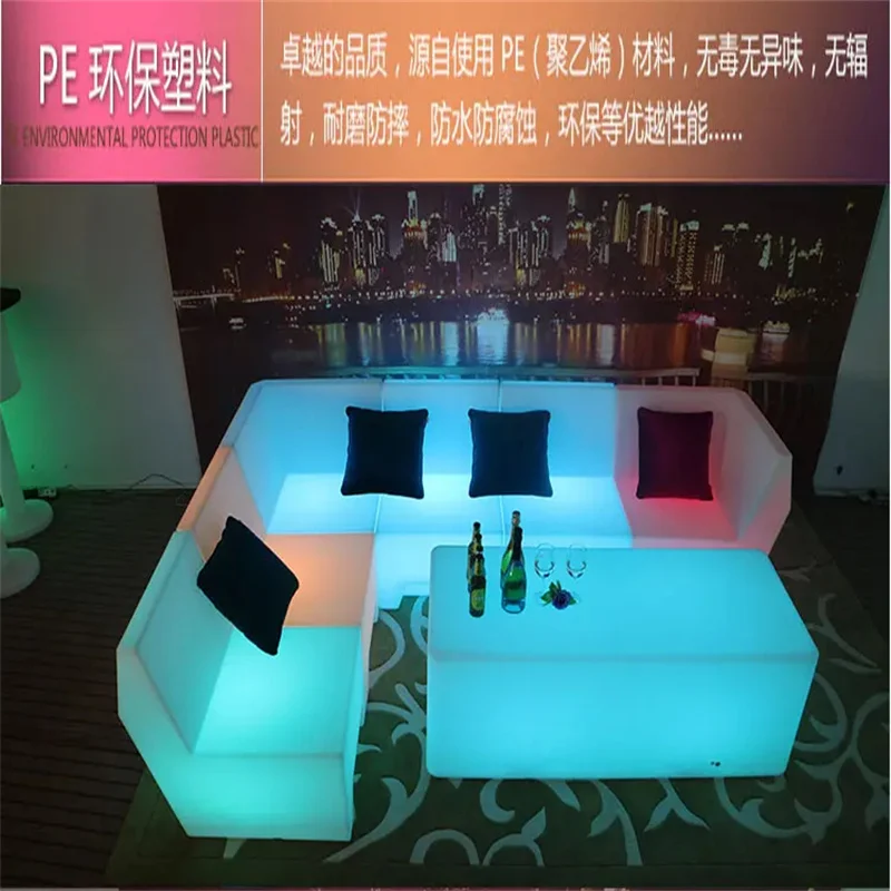 Led Sofa Tea Ktv Bar, , Chair, Outdoor Leisure Card Seat, Bar Table, Combination Lighting Furniture