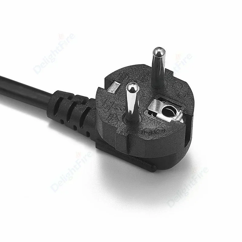 EU 전원 공급 케이블 IEC C15 C13 1.5m L자형 유럽형 전원 연장 코드 가정용 전기 기기 UPS PDU 서버용