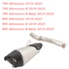 Motorcycle Exhaust Muffler Mid Link Pipe Stainless Steel Carbon Head Slip On Escape Tube Modified For 890 Adventure Adv R 19-23