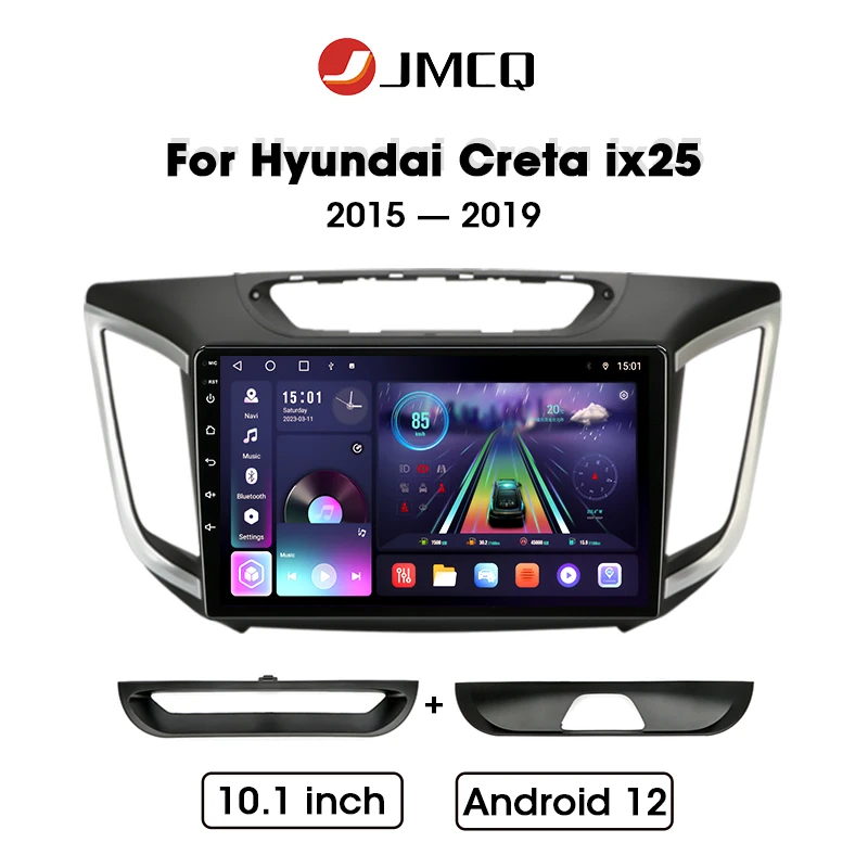 

JMCQ 10" For Hyundai Creta ix25 2015 2016 2017 2018 2019 Navi Android12 Car Radio Multimedia Video Player 2Din Head Unit carplay