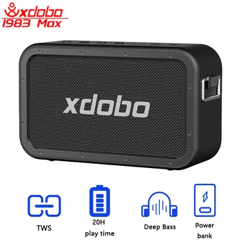 XDOBO Outdoor Speaker 120W Subwoofer Stereo Soundbar Heavy Bass Home TV Theater Camping Travel Party Music With Shoulder Strap