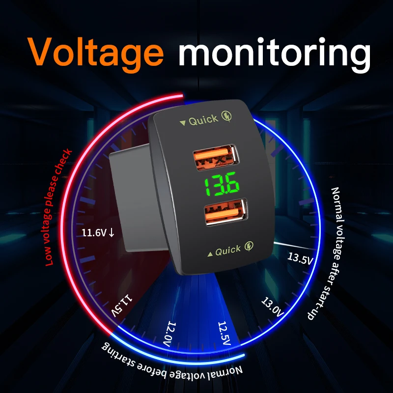 ڵ ؾ Ʈ Ʈ USB ȭ   ,  4.2A а, 36W, QC3.0 6A, 12V, 24V