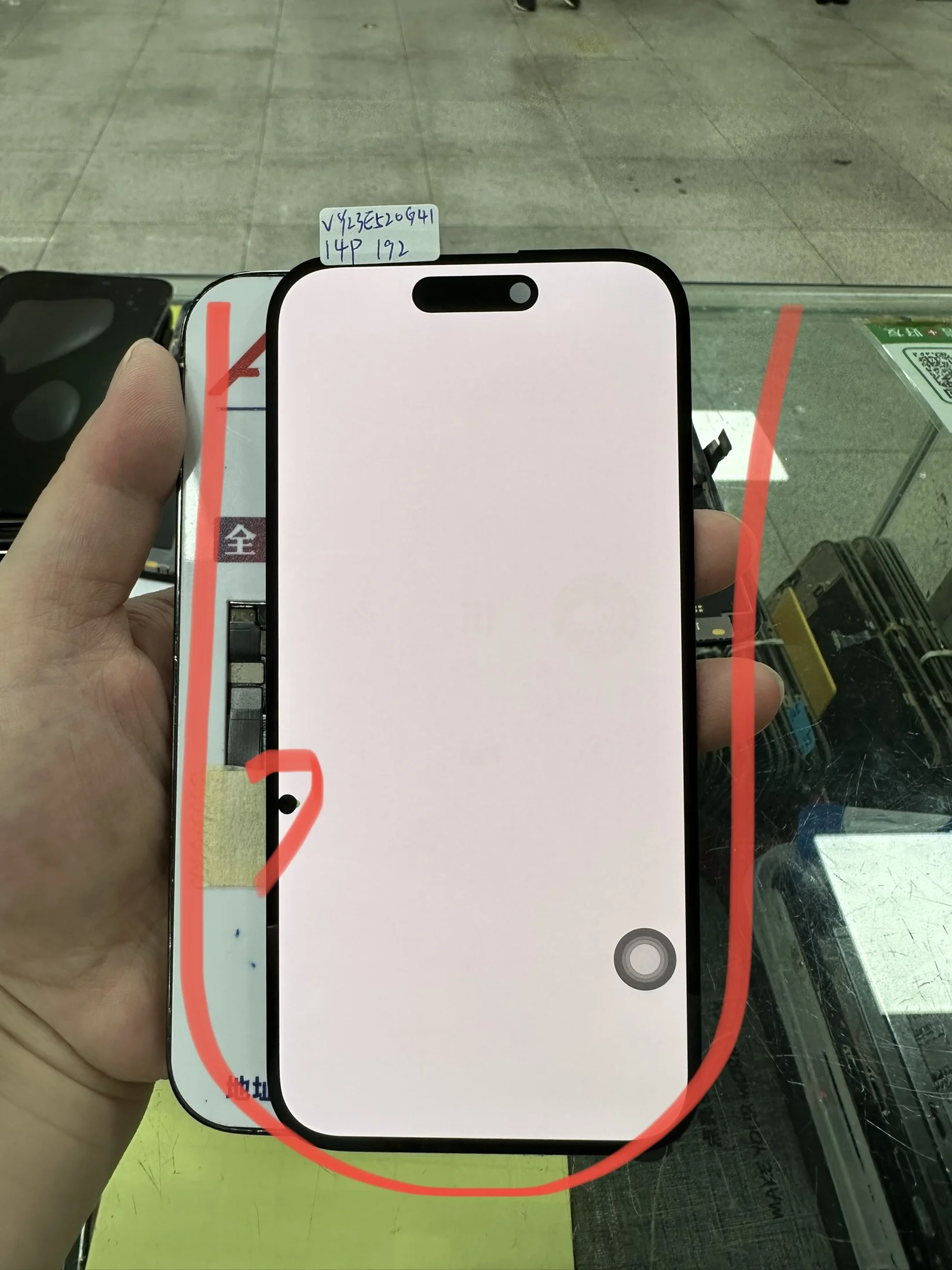 IPhone用タッチスクリーンデジタイザー,ドット抜け,不良,14プロ,a2890