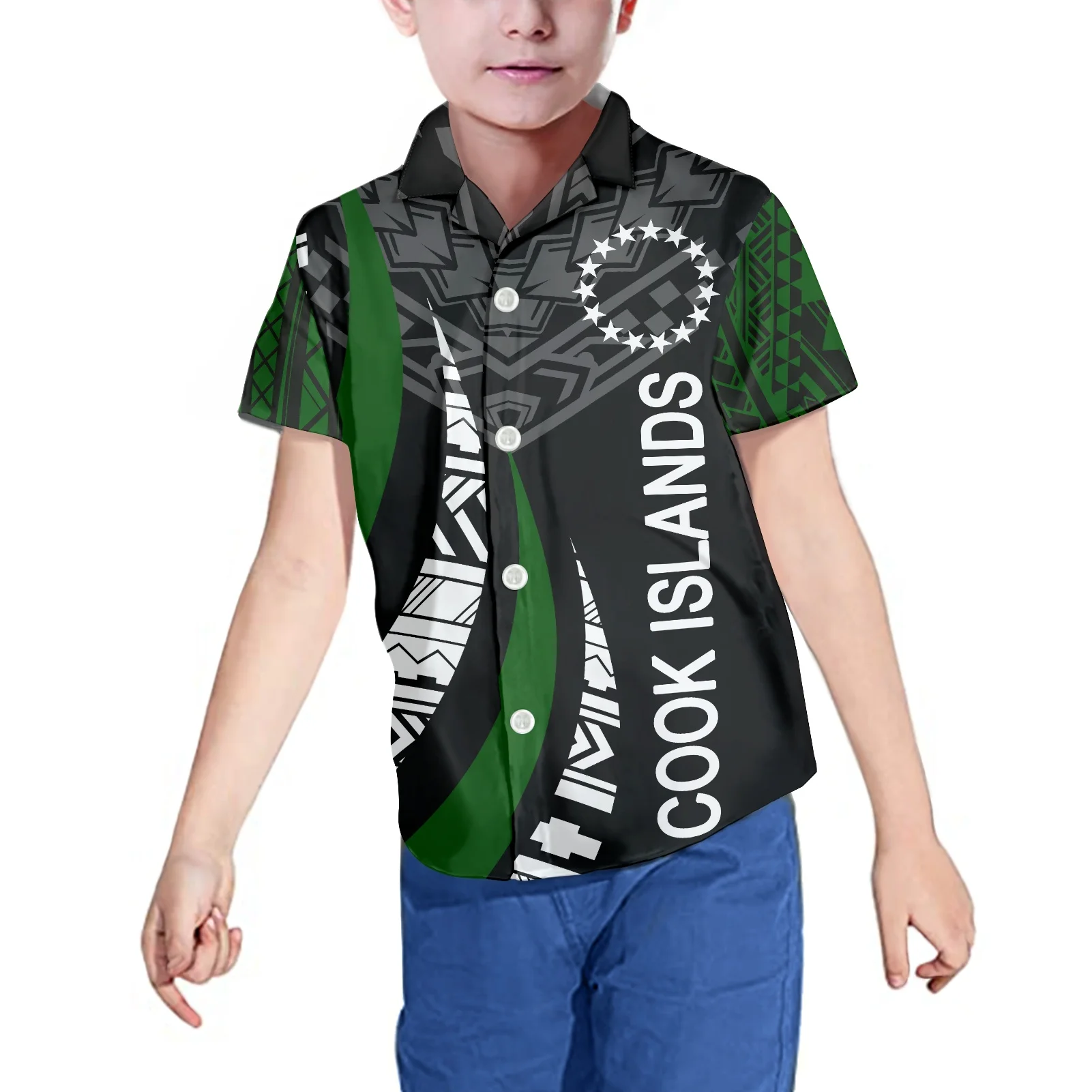 

Рубашка для мальчиков с графическим принтом «Острова Кука», Молодежная Футболка с коротким рукавом для мальчиков, дизайн вашего собственного текста, фото, персонализированный